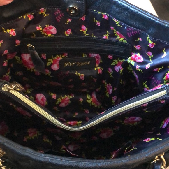 Betsey Johnson shoulder purse large black - Picture 8 of 13